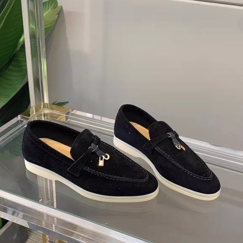 Veala | Elegante Suède Loafers voor Vrouwen