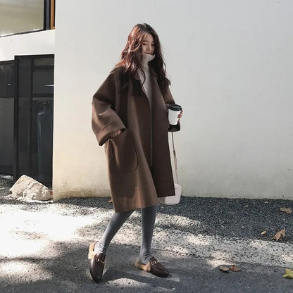 Manteau Élégant Oversize en Laine