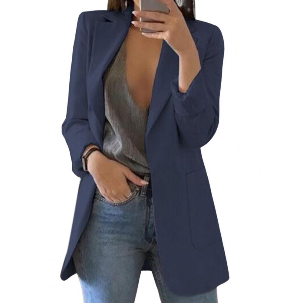 Veste blazer cripes avec grandes poches