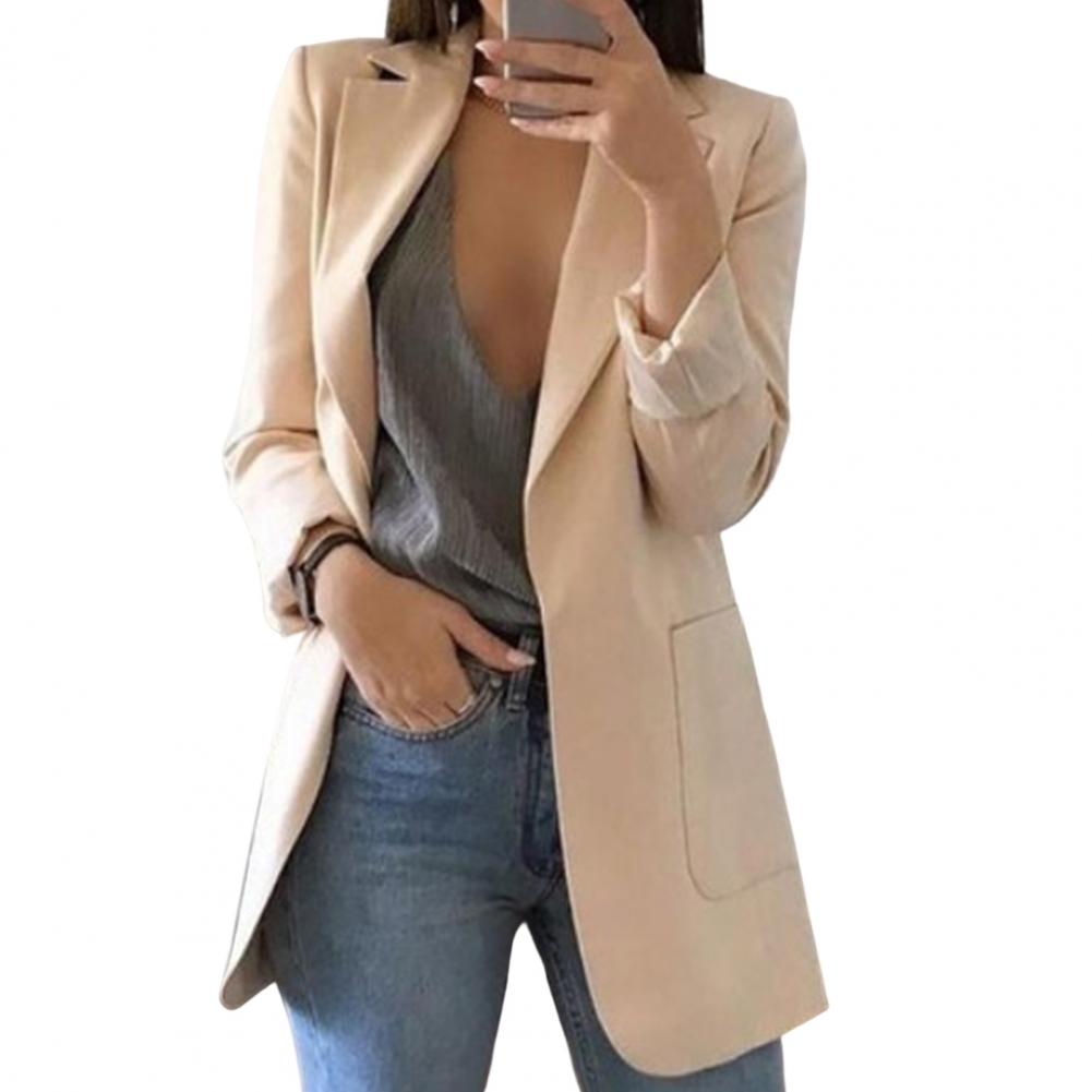 Veste blazer cripes avec grandes poches