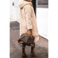 Cripes Manteau long confortable pour femme