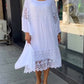 Witte zomerse jurk