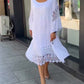 Witte zomerse jurk