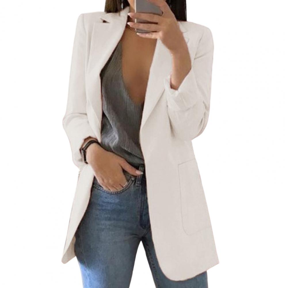 Veste blazer cripes avec grandes poches