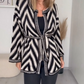 Herfstcardigan met patroon