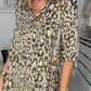Herfstblouse met vlekkenpatroon