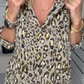Herfstblouse met vlekkenpatroon