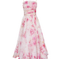 Robe asymétrique à cravate imprimée