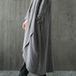 Robe midi irrégulière à manches longues Cripes