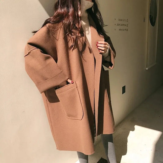 Manteau Élégant Oversize en Laine