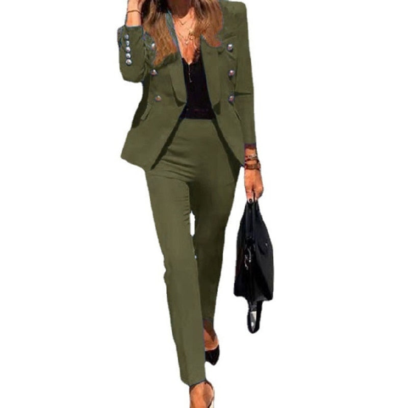 Ensemble pièce cripes pantalon blazer