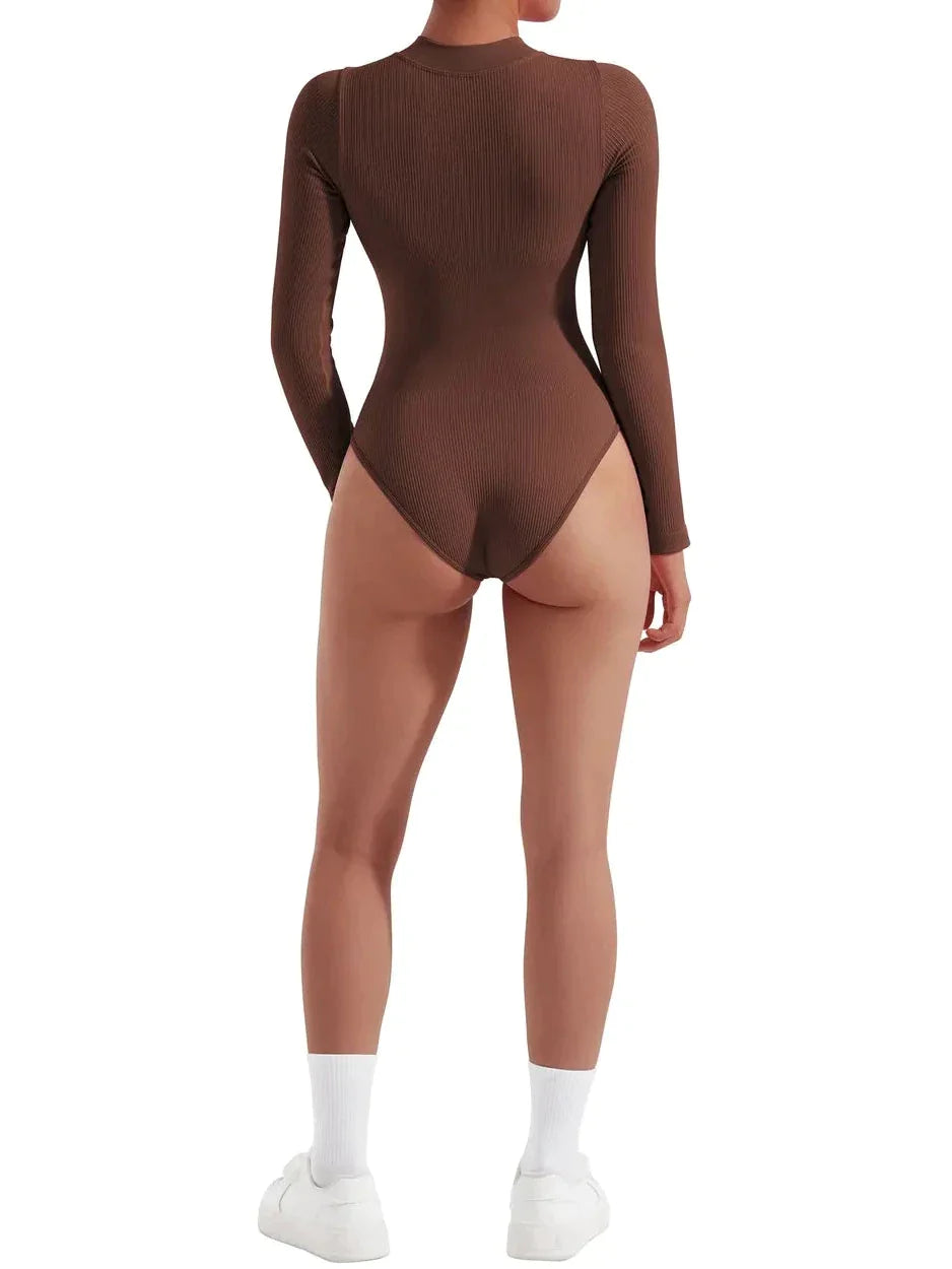 Massimo™ Bodysuit Naadloze Elegantie Lange Mouw