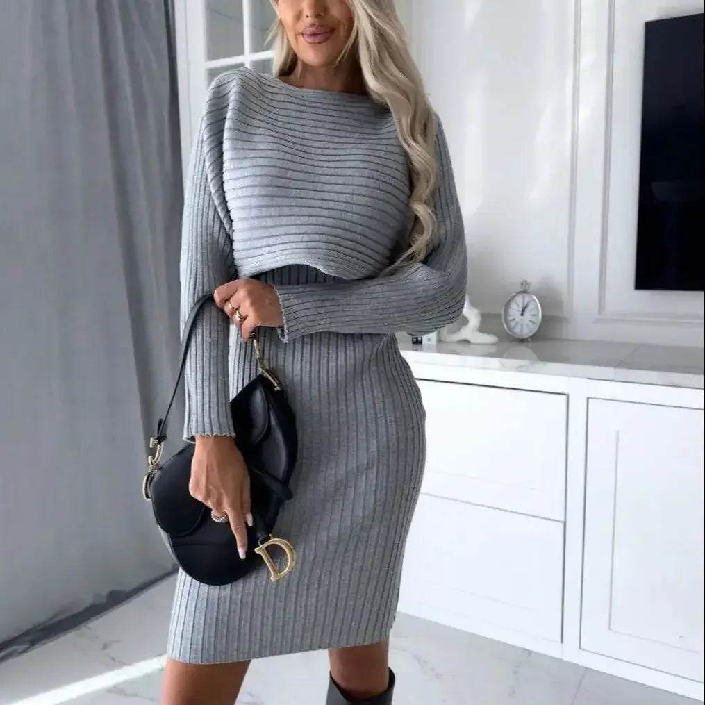 Cripes 2 Pièces Ensemble Douce Élégance - Pull et Robe