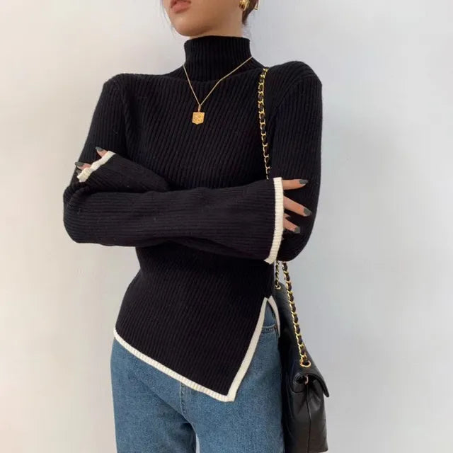 CRIPES - Pullover mit Stehkragen Mode Stilvoll