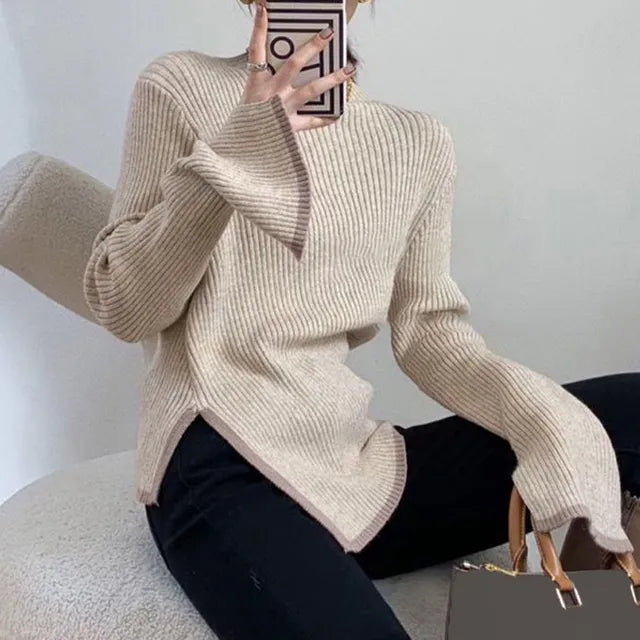 CRIPES - Pullover mit Stehkragen Mode Stilvoll