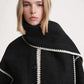 Grace | Comfy Sjaal jas met vollemouwen
