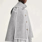 Grace | Comfy Sjaal jas met vollemouwen