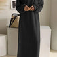 Robe avec capuche et cordon de serrage avec décolleté en V