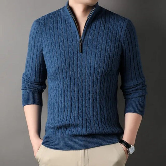 Veala |Heren Sweater met staande kraag - Nieuwe stijl 2024