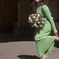 Daisy | DAMES GROENE BODYCON GEBREIDE JURK