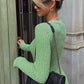 Daisy | DAMES GROENE BODYCON GEBREIDE JURK