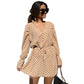 Rachael | Feeling Fortunate Polka mini-jurk