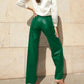 Diamante™ | High Waist Leren Broek