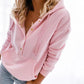 Relaxte hoodie met trekkoorden