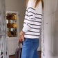 Gestreepte trui met rits