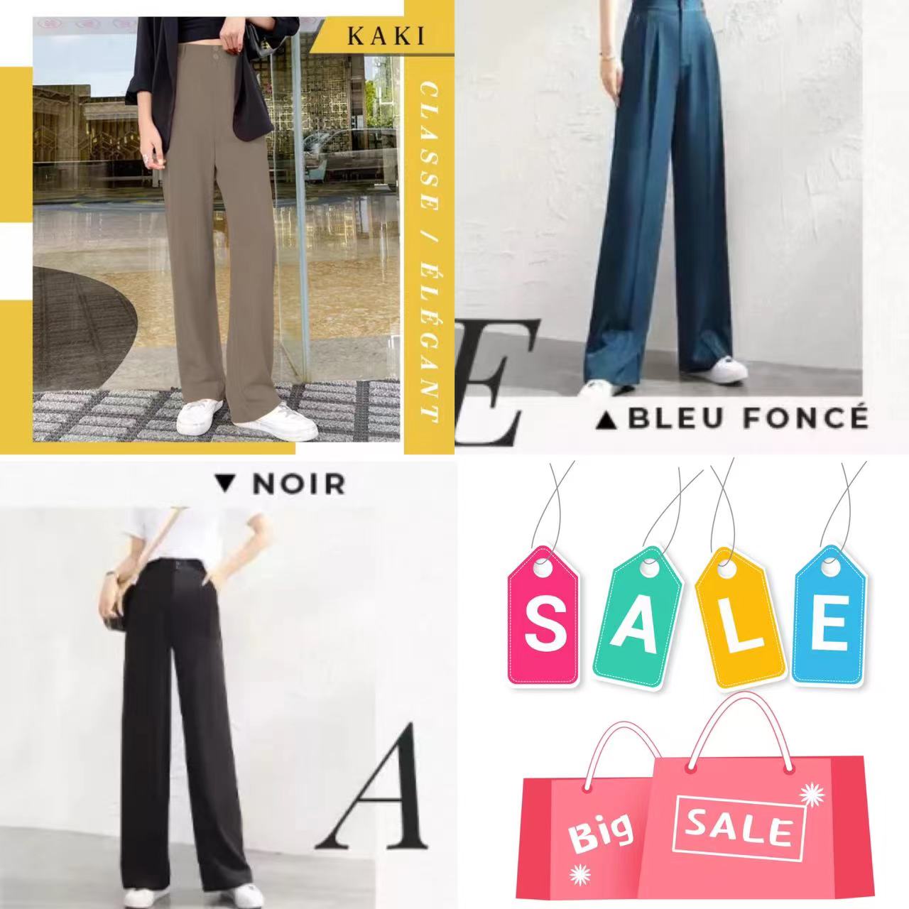 Cripes Pantalon large décontracté pour femmes