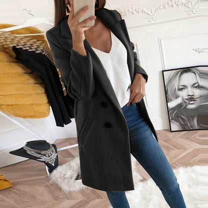 Cripes – Un manteau blazer long élégant