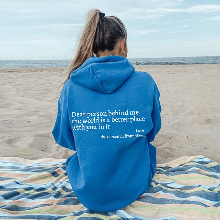 Dear Person Behind Me' Sweatshirt(Achetez 2 obtenez la livraison gratuite)