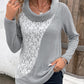 Elegante blouse van patchwork