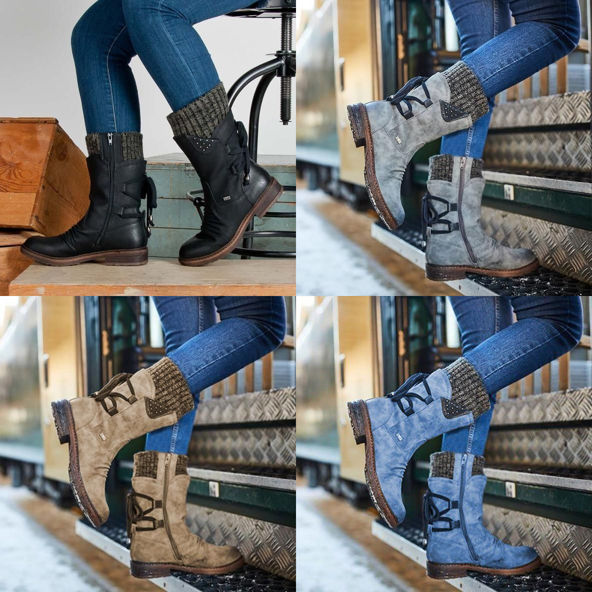 Bottes Chaudes Orthopédiques à Pieds Larges Pour Femmes, Automne Et Hiver ✨Livraison Gratuite✨