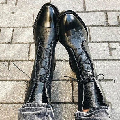 Cripes - bottes d'hiver pour femmes en cuir véritable