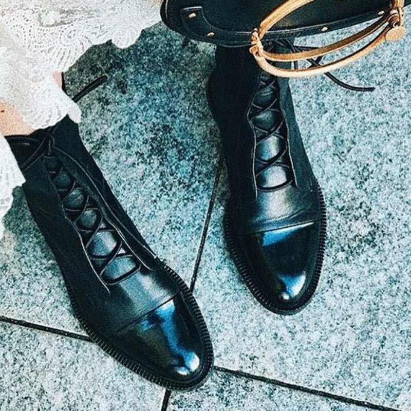 Cripes - bottes d'hiver pour femmes en cuir véritable