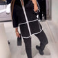 Contrast Coat met rits