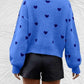 Heart | Oversized trui met ronde hals