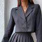 Senne | Elegante Geplooide rok & vacht set