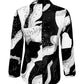 Stijlvolle zwart witte blouse