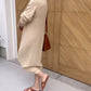 Effen casual jurk met ronde hals