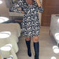 Herfst Jurk met luipaardprint