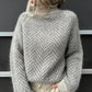 Maelle | Comfy Grijze Gestreepte Trui