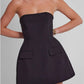 TascaElegante™ Strapless Zakken Jurk