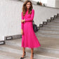 Jimena | Houd contact met midi-jurk
