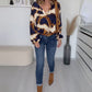 Herfstblouse met V-hals