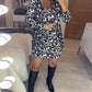 Herfst Jurk met luipaardprint