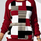 CRIPES - Karierter Pullover mit Rundhalsausschnitt