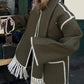 Viona | Comfy Wollen Cape Jas
