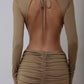 Elisa | Comfy V Hals Lange Mouwen Jurk